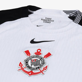 Camisa Corinthians I 25/26 s/n Jogador Nike Masculina - Branco+Preto